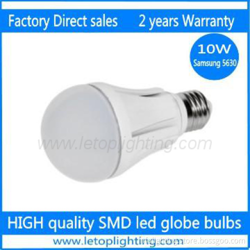 Hot selling 7W E27 base SAMSUNG 5630 SMD led globe bulb light
